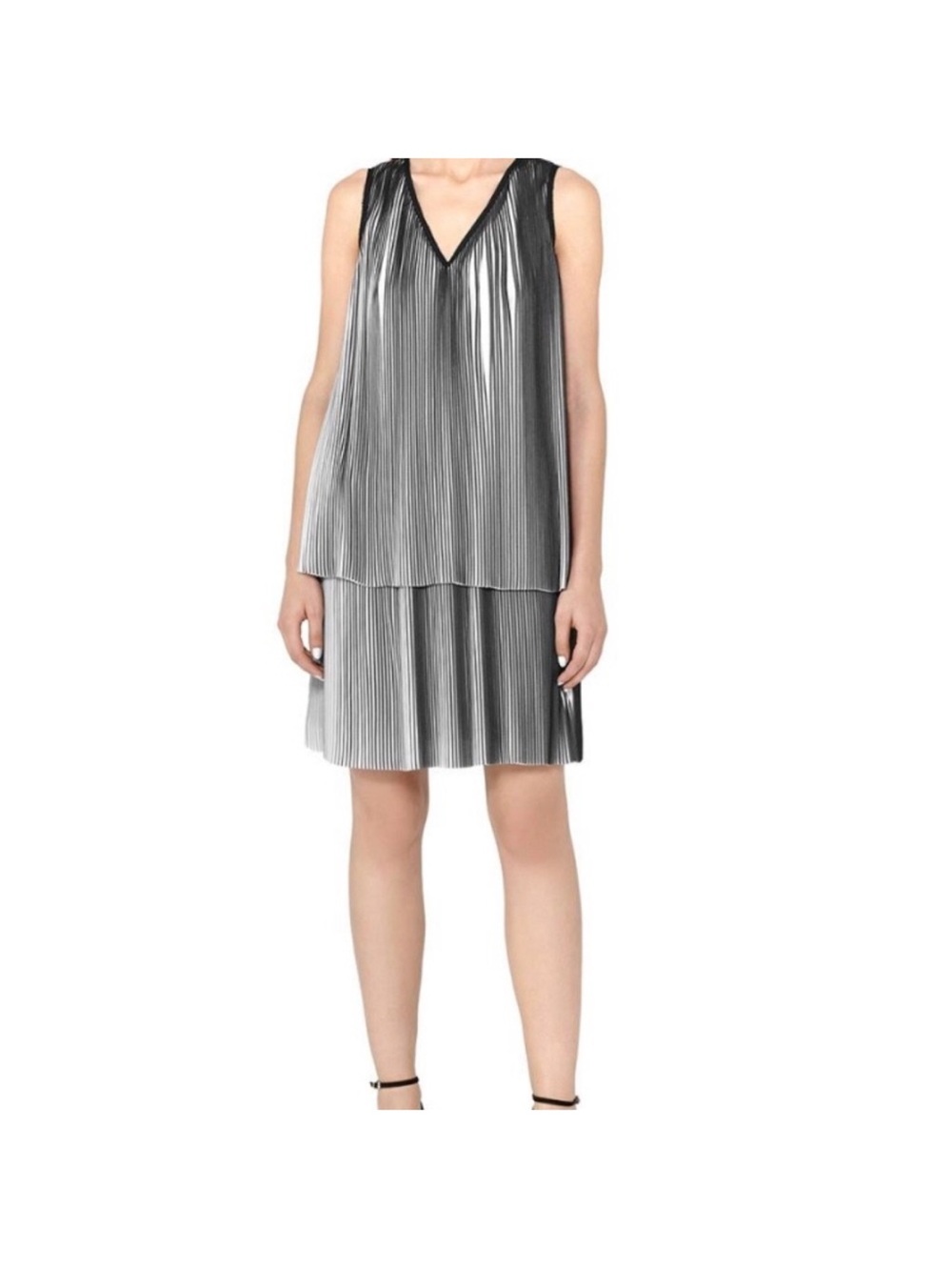 REISS Sleeveless Double Layer
Pleated Nova Dress